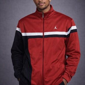 Y2K Nike Air Jordan Jump Jacket Men’s XXL 2008 Original Black Red RN 56323